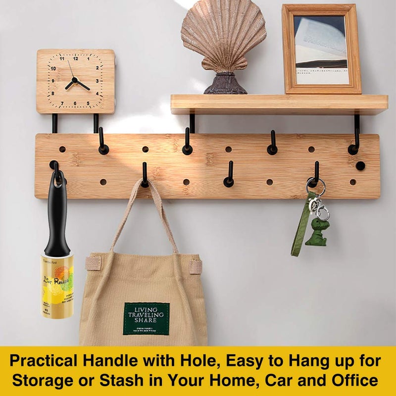 TIANBO FIRST Extra Sticky Lint Rollers for Pet Hair Small Pet Hair Rollers Dog Cat Fuzz Clean Removal Rolls Easy Tear Sticky Lint Roller Removers for Clothes Couch Furniture, 450 Sheets Total, 5 Packs - Image 5